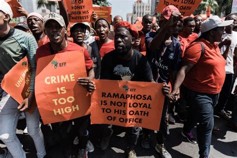 South African Protesters March Amid Heavy Security