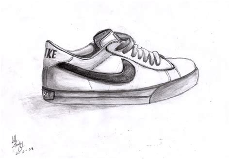 Nike Shoe Drawing at PaintingValley.com | Explore collection of Nike ...