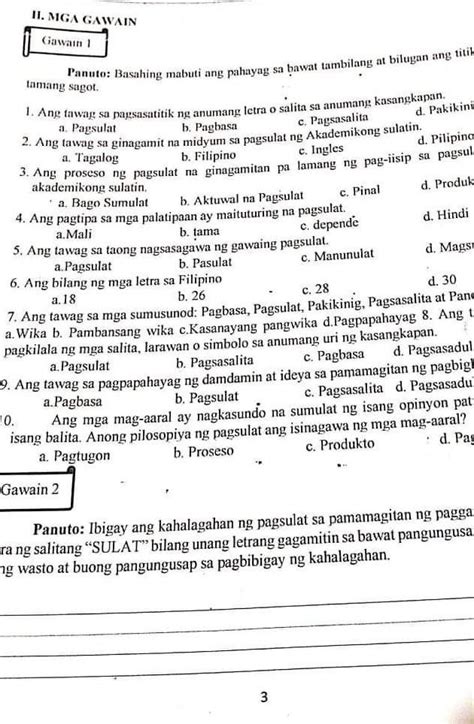 Mark Brainliest Sa Makakasagot Lahat Salamat Brainly Ph