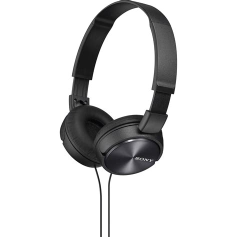 Sony MDR-ZX310 On-Ear Headphones (Black) MDRZX310B B&H Photo