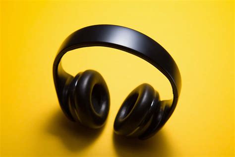 Yellow Wireless Headphones With Yellow Background Headphones Image Free ...