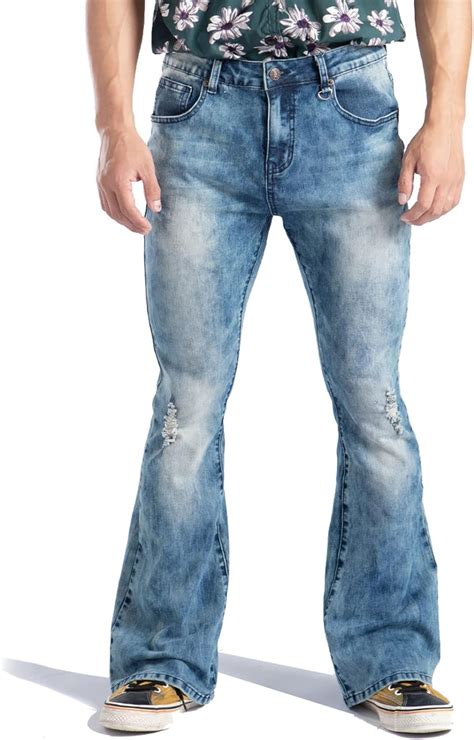 Wbstwind Jeans de mezclilla para hombre relajados y elásticos ajuste