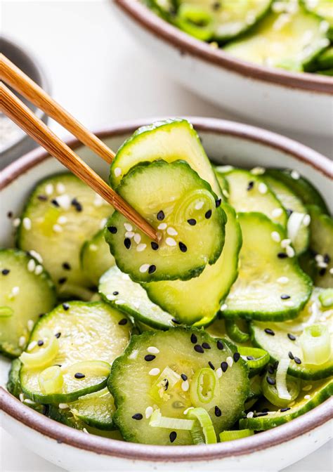 Asian Cucumber Salad With Sesame