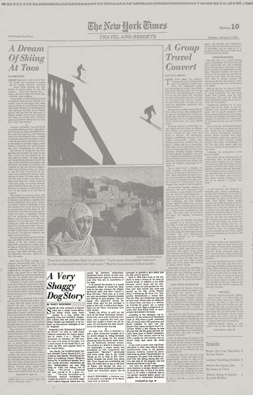 A Very Shaggy Dog Story - The New York Times