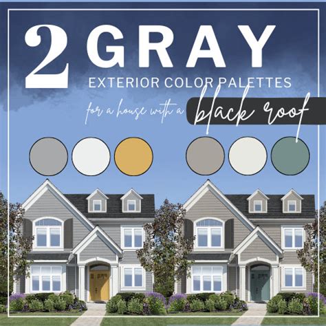 GRAY Exterior House Paint Ideas Color Combinations custom House Palettes Color Consultation ...