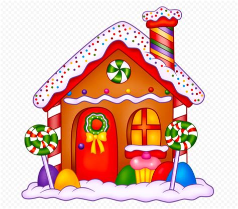 Christmas Street Cliparts Cute House Png Free Transparent PNG