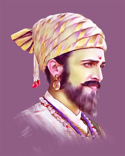 Chhatrapati Shivaji Maharaj Digital Painting Art Painting