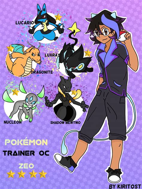 Commission Pokemon Trainer Oc Zeo By Kiritost On Deviantart