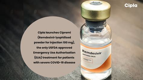 Cipla Launches Cipremi Remdesivir Lyophilised Powder For Injection