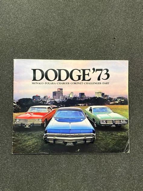 Vintage 1973 Dodge Charger Car Sales Brochure Catalog Coronet Dart