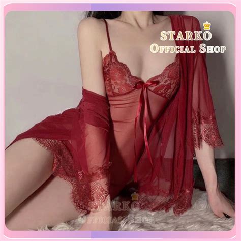 Starko ADULT Sexy Lingerie Nightgown Lace Sexy Lingerie Sexy Night