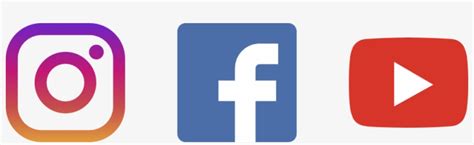 facebook  instagram logos png facebook instagram youtube logo png