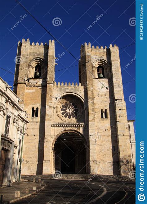 Downtown Lisbon Portugal Patriarchal Cathedral Of Saint Mary Major