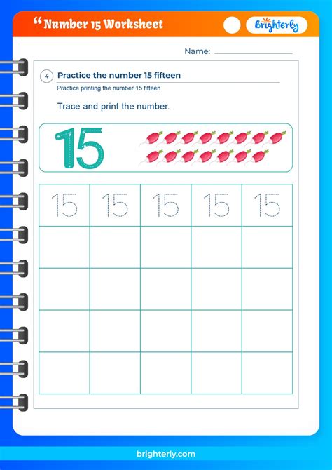 Free Printable Number 15 Fifteen Worksheets For Kids Pdfs