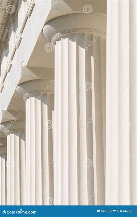 Doric Columns of Ancient Temple Stock Photo - Image of column, history ...