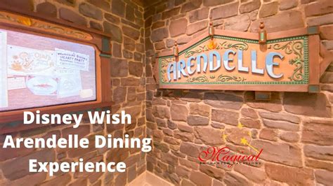 Disney Wish Arendelle A Frozen Dining Adventure Youtube