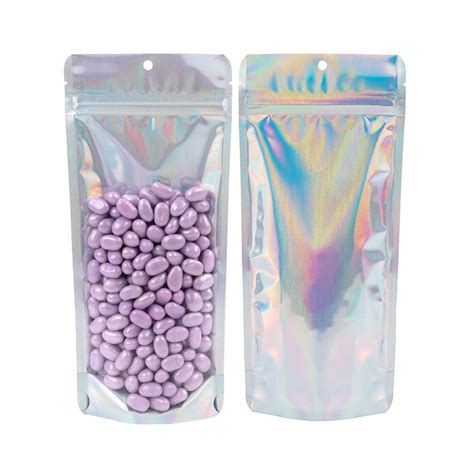 Holographic Backed Stand Up Pouches Pack X X