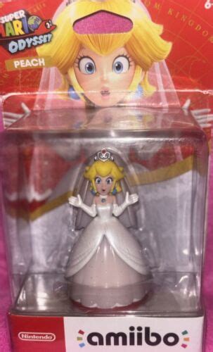 Nintendo Super Mario Odyssey Peach Wedding Outfit Amiibo Figurine