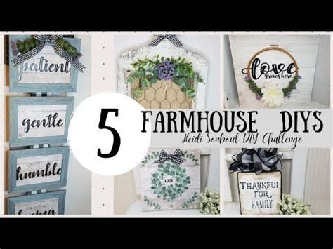 5 Farmhouse DIYs On A Budget Heidi Sonboul DIY Challenge Farmhouse