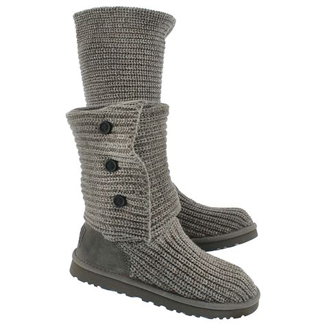 Ugg Australia Women S Classic Cardy Knit Sheepskin Fashion Boots