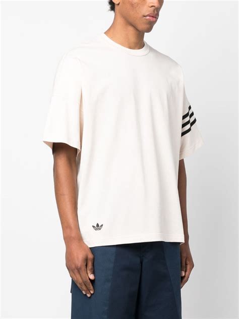 Adidas Embroidered Logo Cotton T Shirt Farfetch