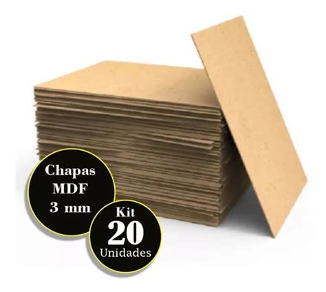 Placa Chapa Mdf Cru 20x28 A4 20 Und 3mm Quadros Artesanato MercadoLivre