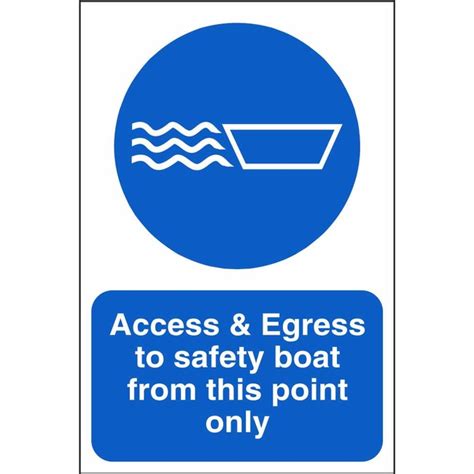 Access And Egress Safety Signs Mandatory Construction Safety Signs