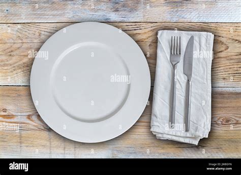 Table With Plates And Cutlery Hi Res Stock Photography And Images Alamy