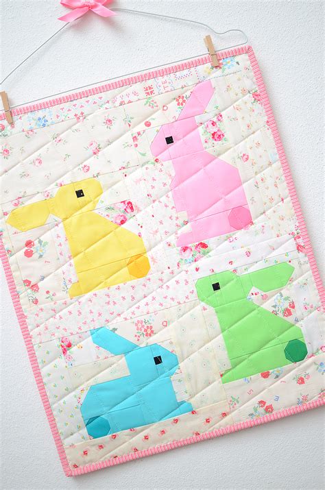 Bunny Bunch Mini Quilt A Fun Easter Quilt Pattern Add On Ellis Higgs