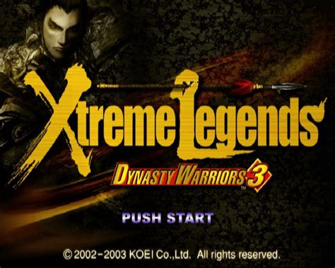 Dynasty Warriors 3 Xtreme Legends Images Launchbox Games Database