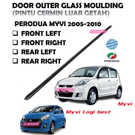 Perodua Myvi Old Lagi Best Icon Door Glass Moulding Window Getah Luar