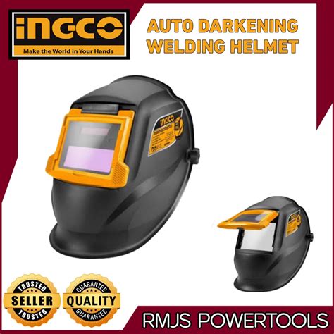 Ingco Solar Powered Auto Darkening Welding Helmet Mask Ahm009 Lazada Ph