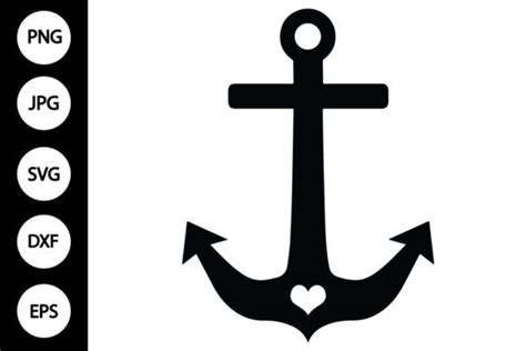 Silhouette Anchor SVG Graphic By MYDIGITALART13 Creative Fabrica