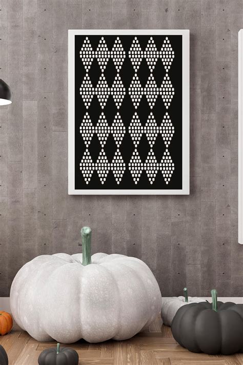 Halloween Wall Decor, Black and White Wall Art, Halloween Prints ...