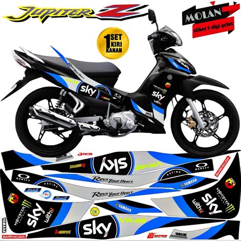 Decal Sticker Striping Variasi Jupiter Z Robot 2010 2013 PETRONAS ¹