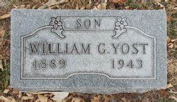 William George Will Yost 1889 1943 Mémorial Find a Grave