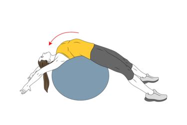 Estiramiento De Abdominales Tumbado Sobre Pelota De Pilates