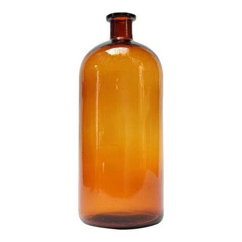 Vintage American Amber Glass Apothecarymedicine Bottle Chairish