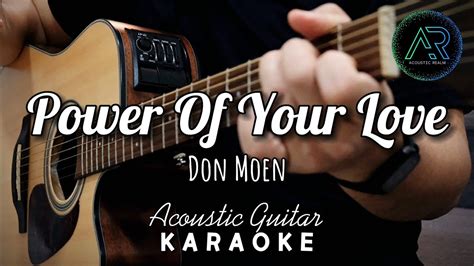 Power Of Your Love By Don Moen Lyrics Acoustic Guitar Karaoke TZ