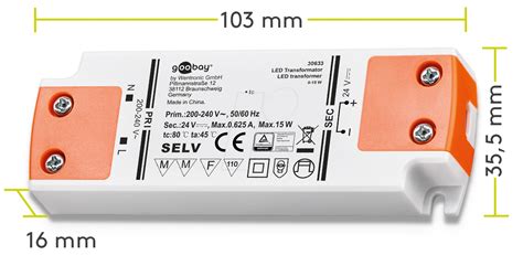 Goobay Led Transformer W V Dc Ma Slim At Reichelt