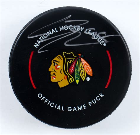 Connor Bedard Signed Blackhawks Logo Hockey Puck Psa Pristine Auction