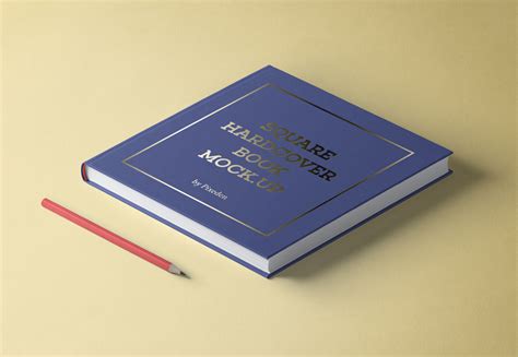 Free Square Hardcover Book Mockup Mockuptree