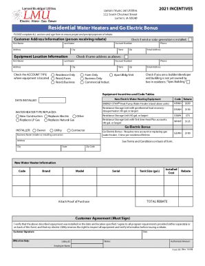 Fillable Online Reliance Water Heater Literaturespecification Sheets