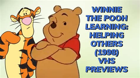 Opening To Winnie The Pooh Learning Helping Others 1998 Vhs A Walt