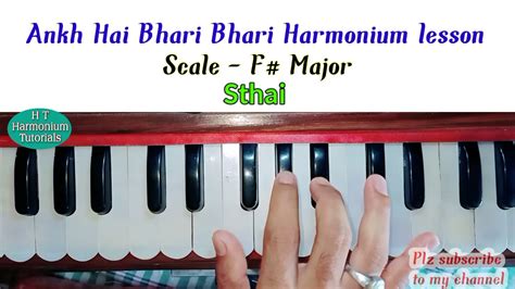 Ankh Hai Bhari Bhari Harmonium Notations Very Easy To Play Kumar Sanu Harmonium Tutorials