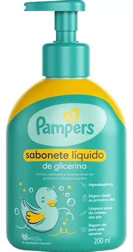 Sabonete Infantil Líquido Da Cabeça Aos Pés Pampers 200ml