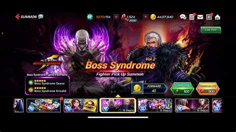 Opening The Boss Syndrome Summon In Kof Allstar Youtube