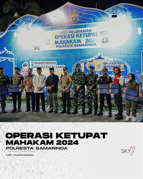 Operasi Ketupat Mahakam Polresta Samarinda Sky Seven