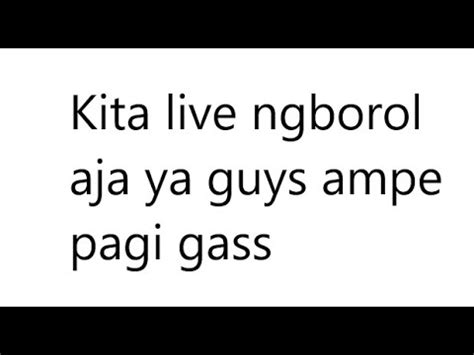 Live Santuy Kita Ngobrol Aja Youtube