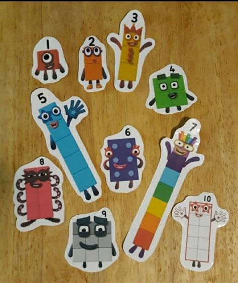 Number Blocks Stickers 1 10 Etsy